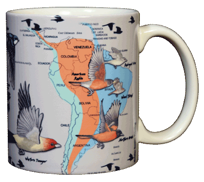 Tasse en céramique de migration d'oiseau