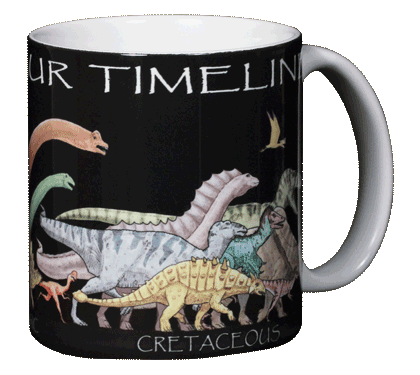 Dinosaur Timeline Ceramic Mug