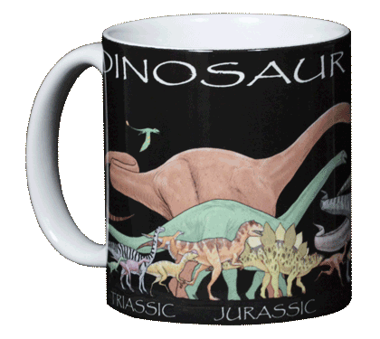 Dinosaur Timeline Ceramic Mug