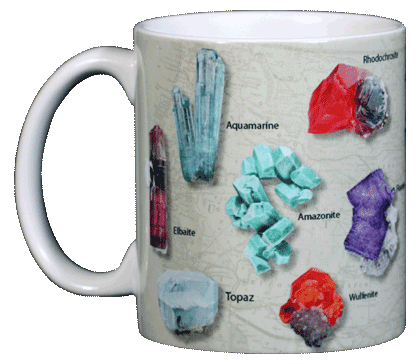 Tasse en céramique Minéraux d'Amérique du Nord