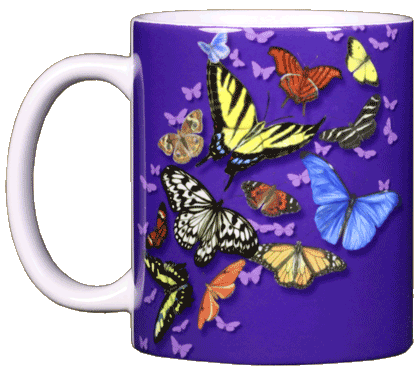 Tasse en céramique papillon Wonder