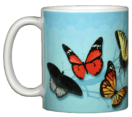 Butterfly Fancy Ceramic Mug
