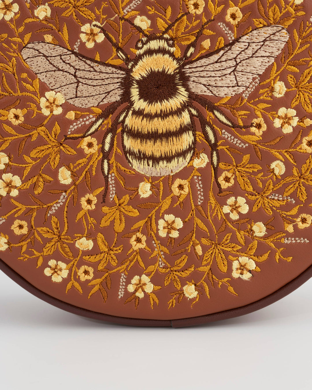 FABLE Bumble Bee Tan Circle Purse