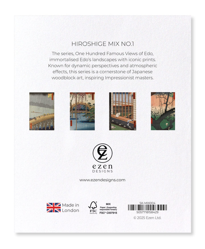 HIROSHIGE MIX NO.1: Japanese Sticker Set