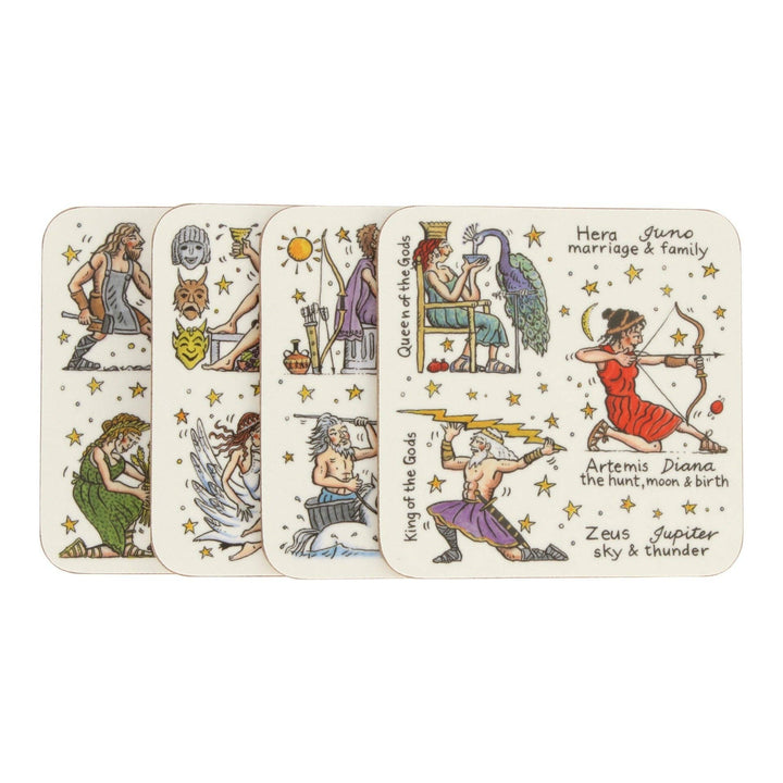 Greek Gods & Goddesses Coasters (Set of 4)