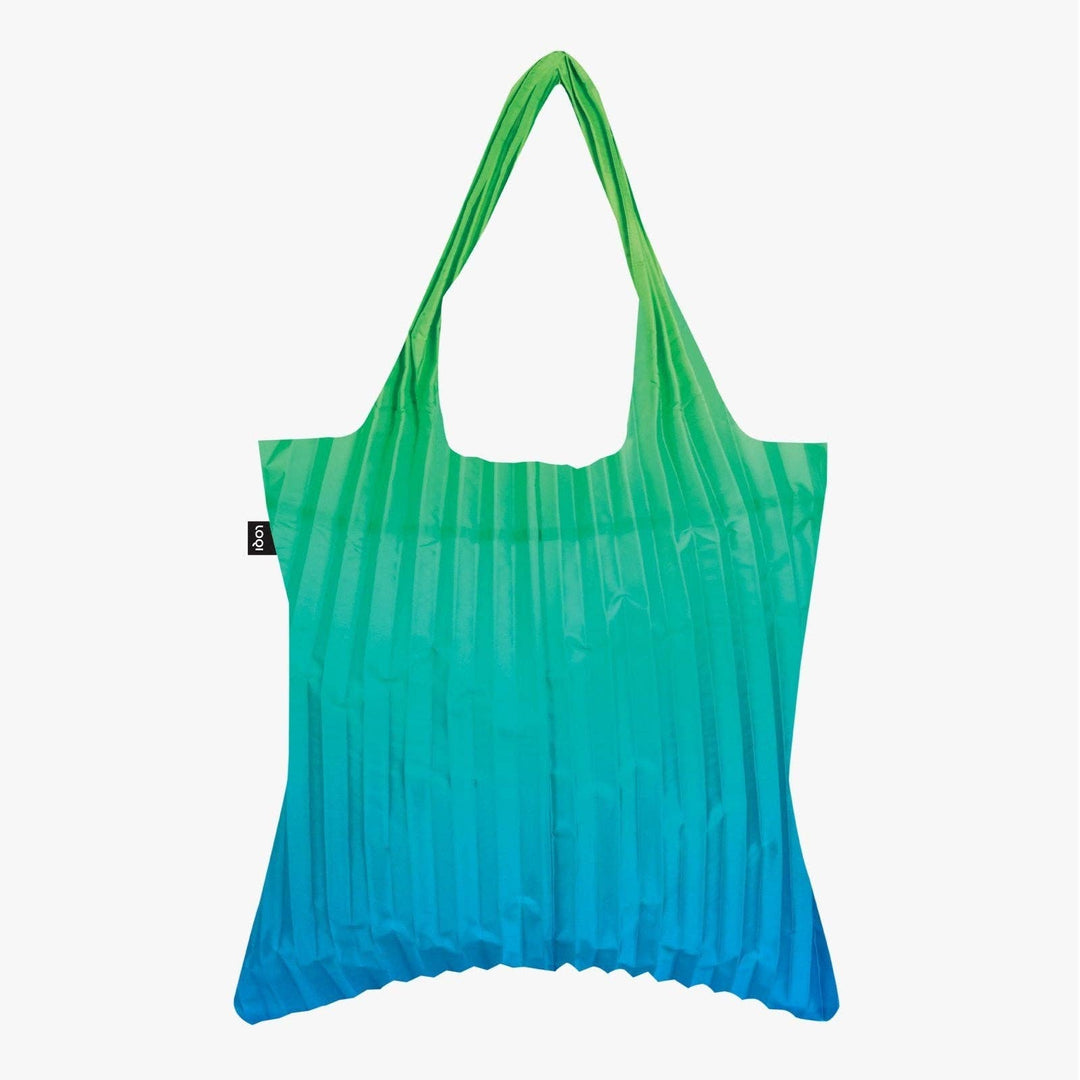 PLEATED Rainbow Green Bag