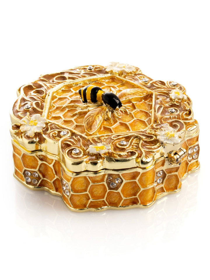 Trinket Box Honeycomb with a Queen Bee