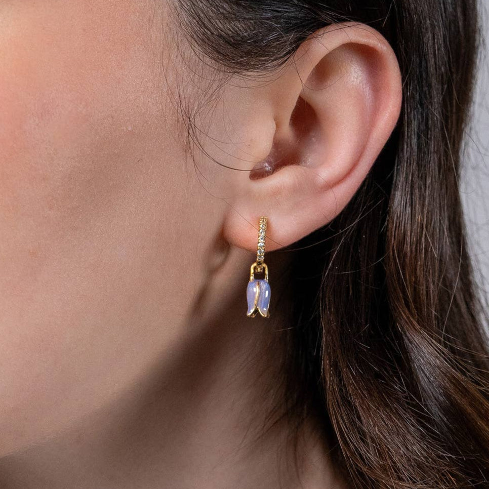 FABLE Bluebell Charm Huggie Earrings