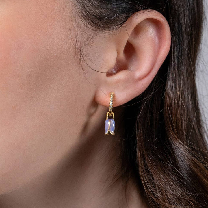 FABLE Bluebell Charm Huggie Earrings