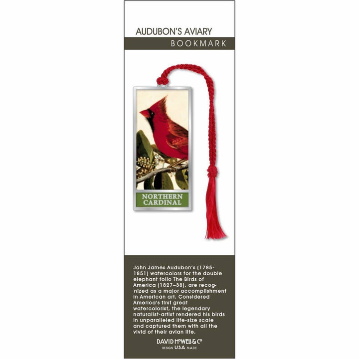 Northern Cardinal Metal Bookmark