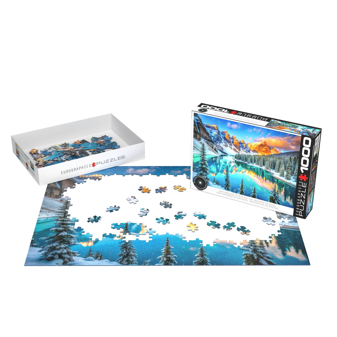 Lake Moraine in Winter Puzzle