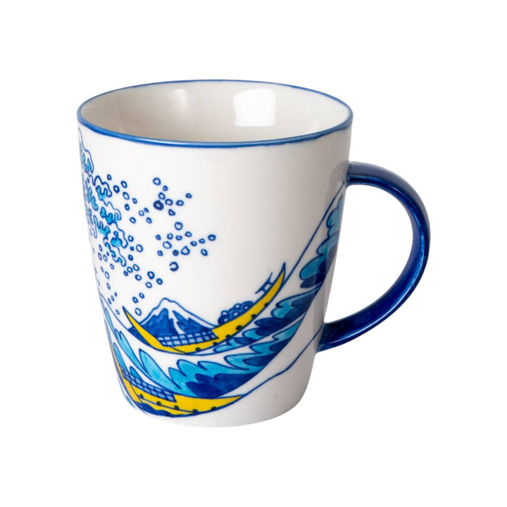 Great Wave 12oz 4"H Porcelain Mug