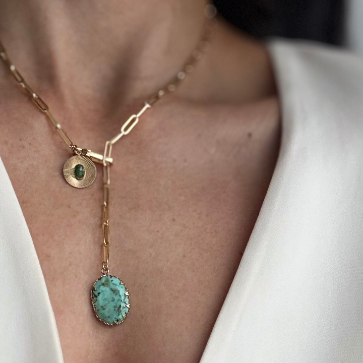 CITADEL Aventurine Ruby Zoisite Necklace | 24k GF