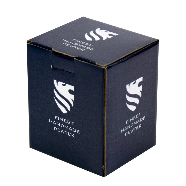 Pewter-mounted Whisky Tumbler with Salmon Badge