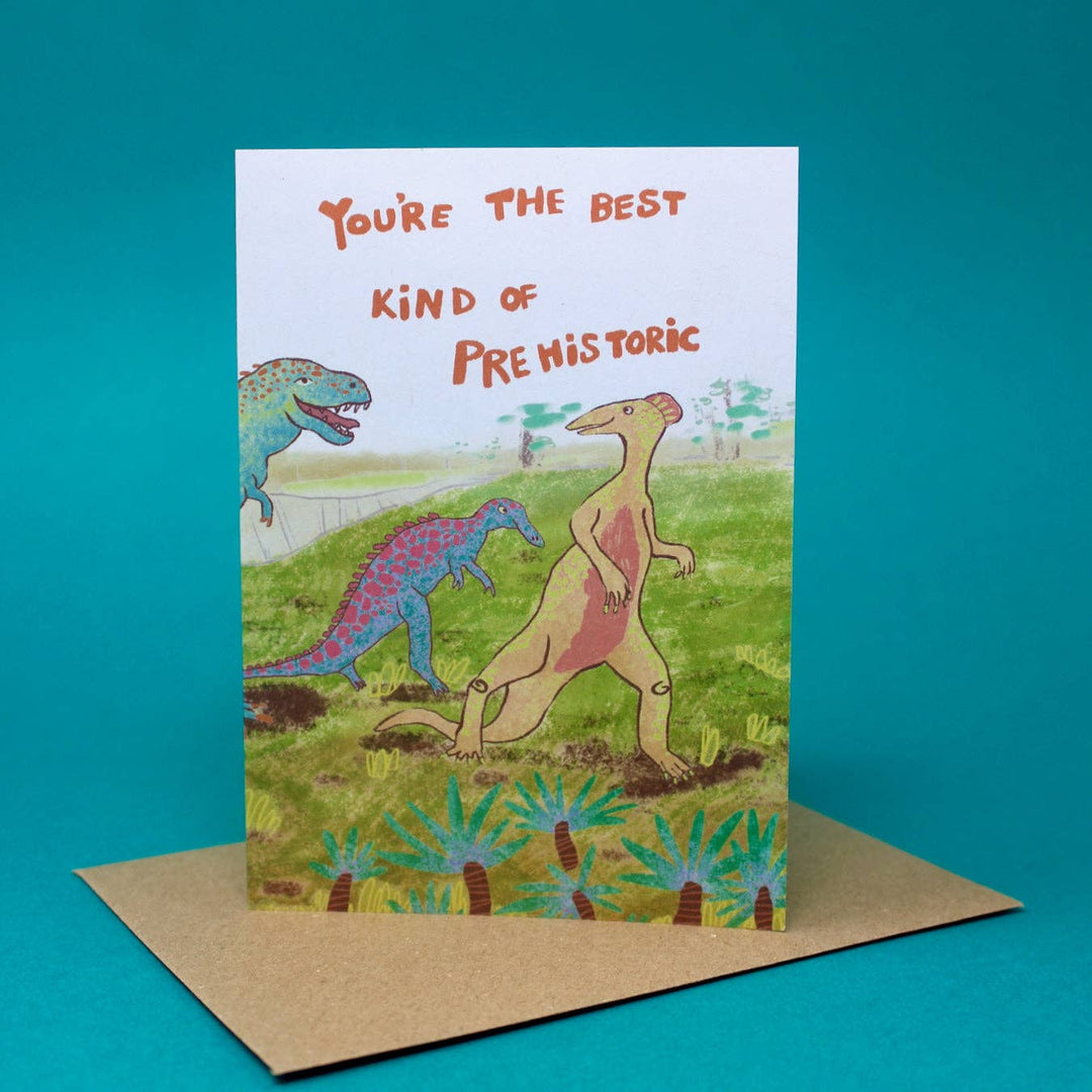 Prehistoric Birthday Card A6