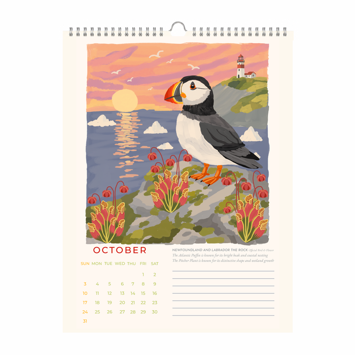 Birds & Blooms of Canada 2027 Wall Calendar