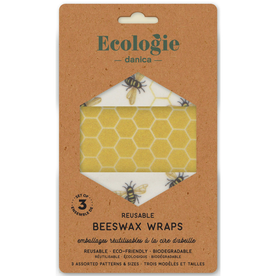 Bees Beeswax Wrap Set of 3