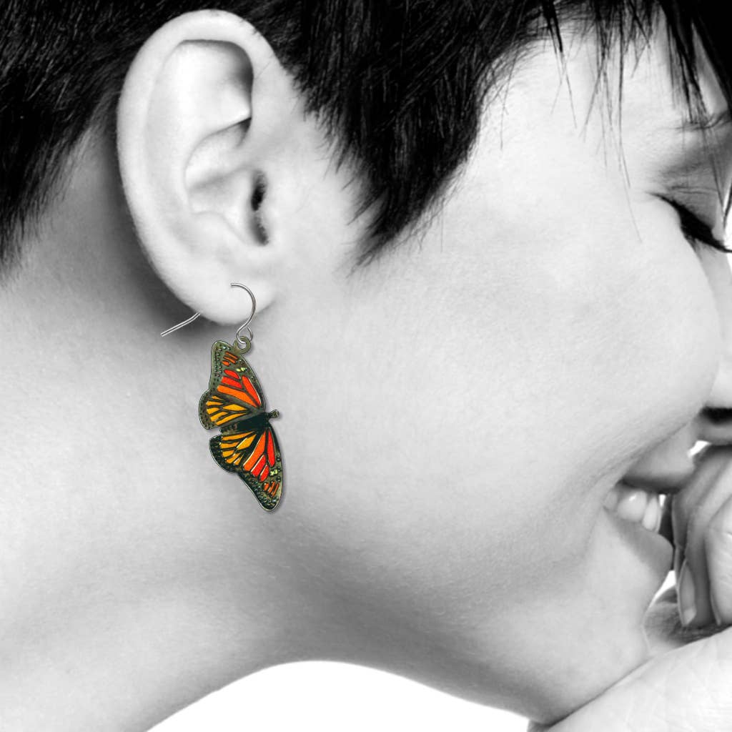 Monarchs - Giclee Print Earrings