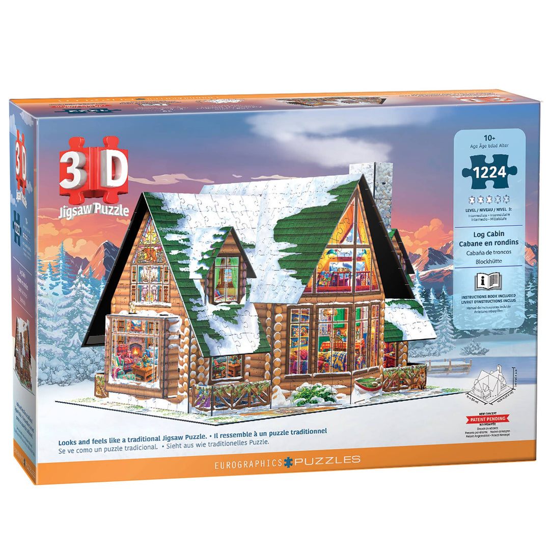 Log Cabin (3D) Puzzle