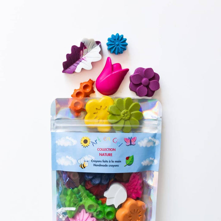 Handmade Crayons - NATURE THEME - Crayons faits à la main