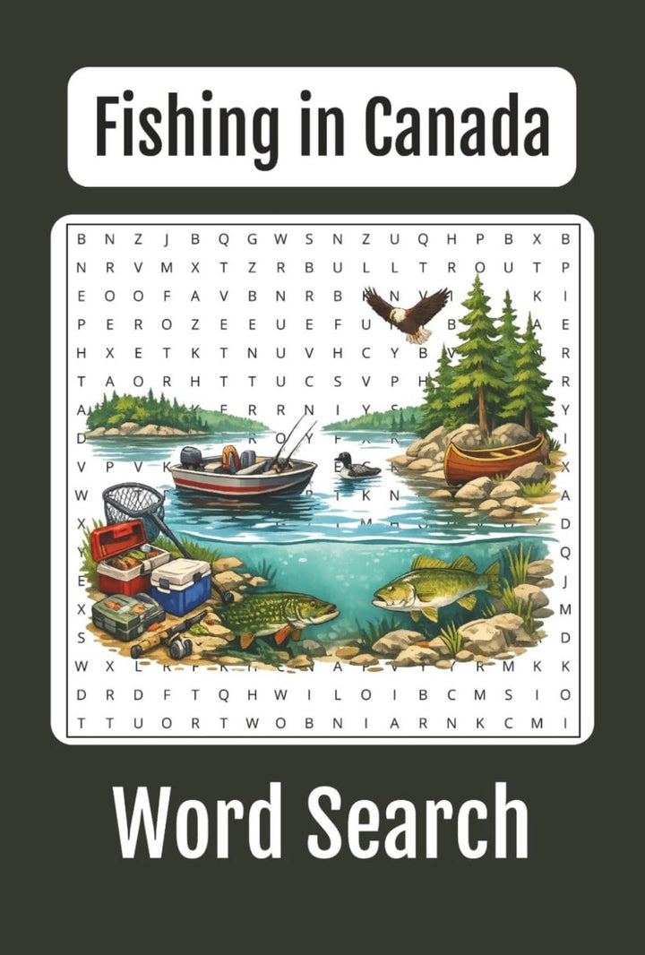 Fishing in Canada Word Search: 65 Puzzles