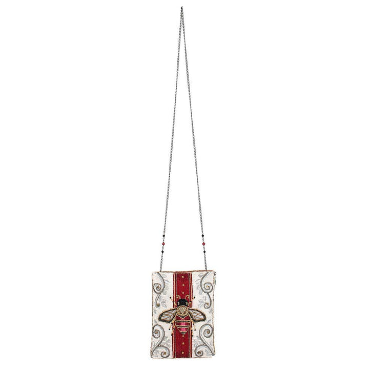 Royal Bee Beaded Bee Motif Mini Crossbody Handbag