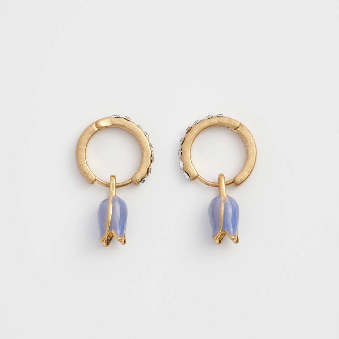 FABLE Bluebell Charm Huggie Earrings
