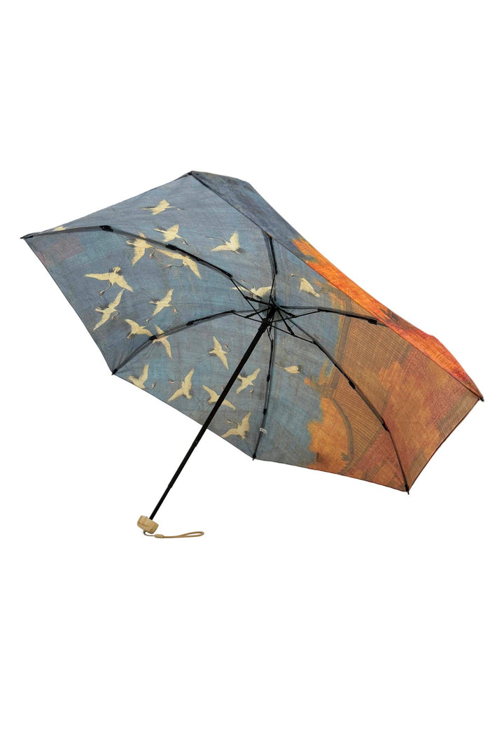 Japanese Cranes Umbrella with Travel Case (Mini)