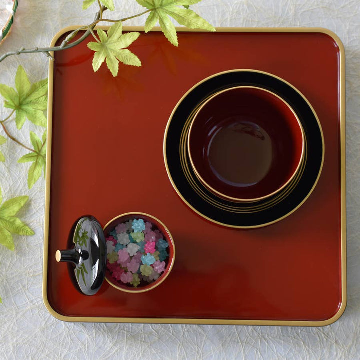 Tray "KINSEN"  | Urushi Lacquer Craft