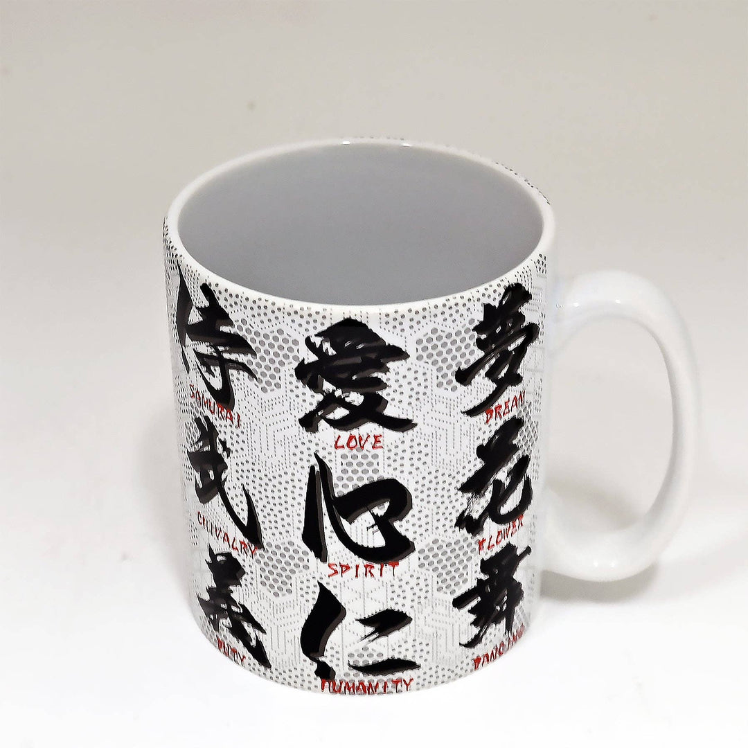 11oz 3.8"H Coffee/Tea Mug Kanji