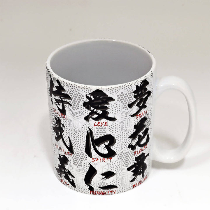 11oz 3.8"H Coffee/Tea Mug Kanji
