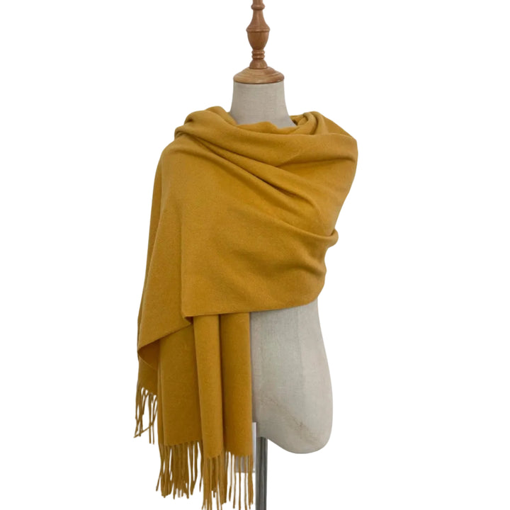 Soft Wool Tassel Blanket Wrap Scarf