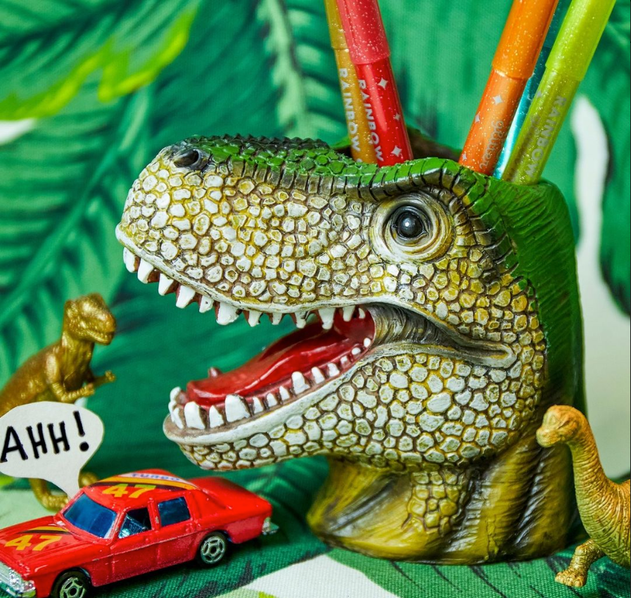 Green T-Rex Pen Cup