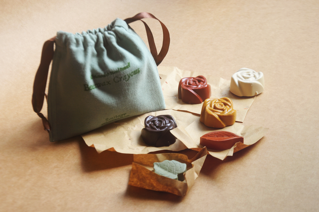 Jumbo Rose Beeswax Crayons | Set of 6