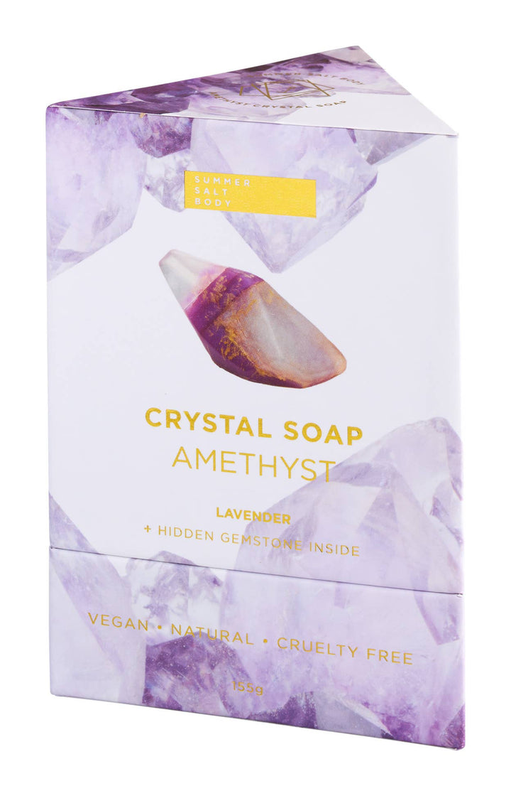 Amethyst Crystal Soap - with hidden gemstone!