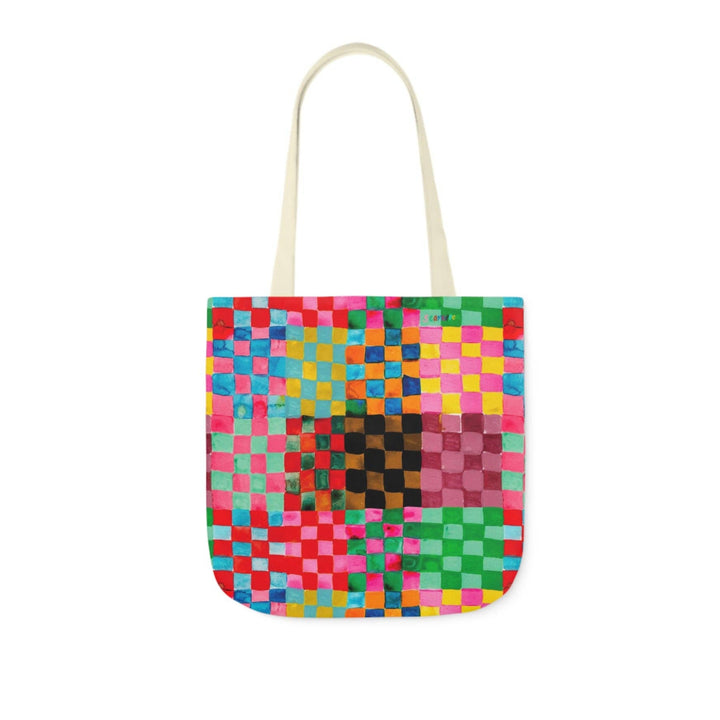 Checkerland Tote Bag: 13" × 13''