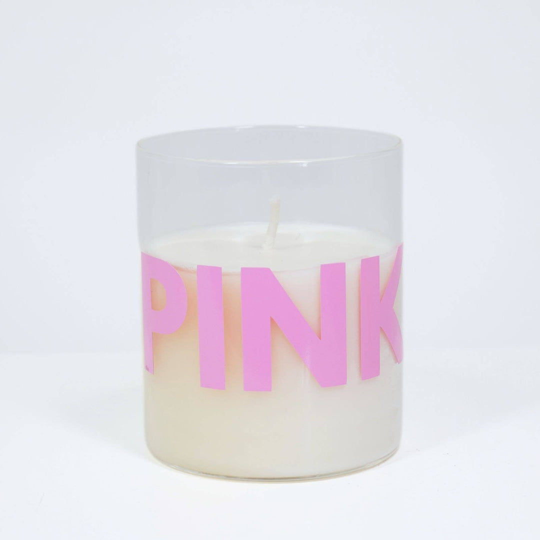 The Scent of the Color Candle in a Clear Jar