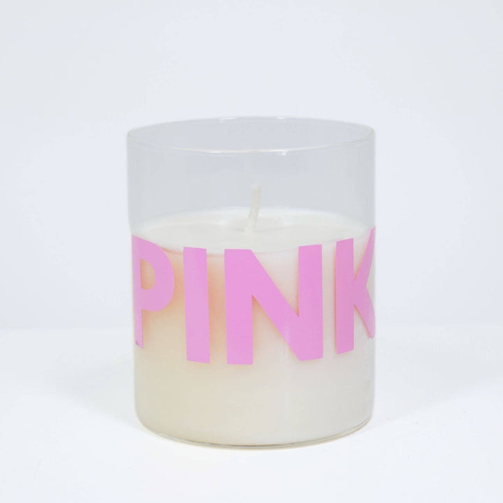 The Scent of the Color Candle in a Clear Jar