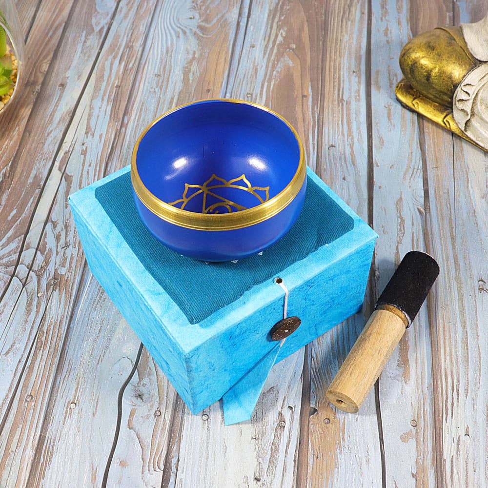 Singing Bowl Small: Blue -  Throat Chakra