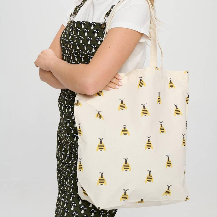 All Over Bees Print Tote Bag