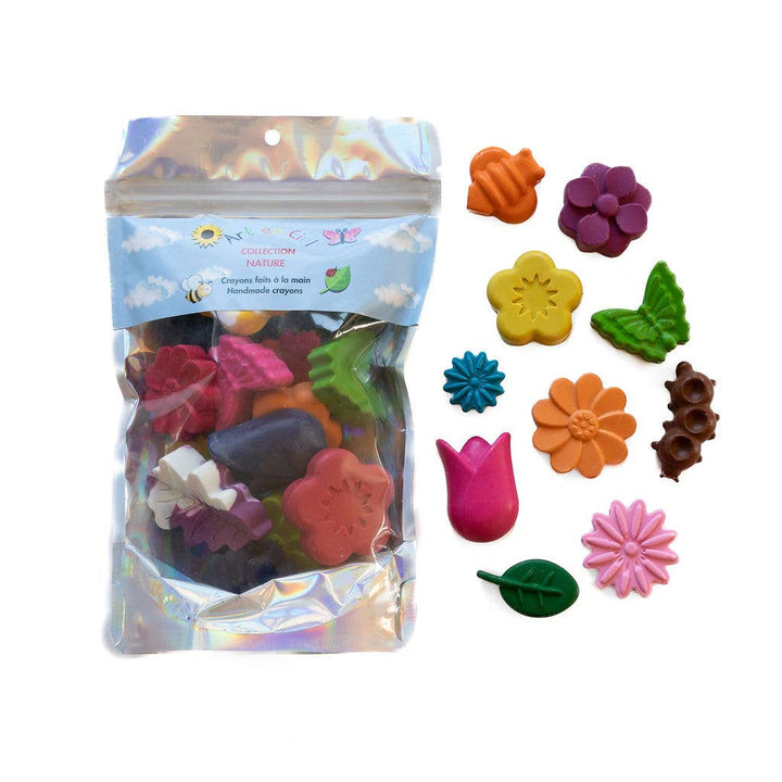 Handmade Crayons - NATURE THEME - Crayons faits à la main