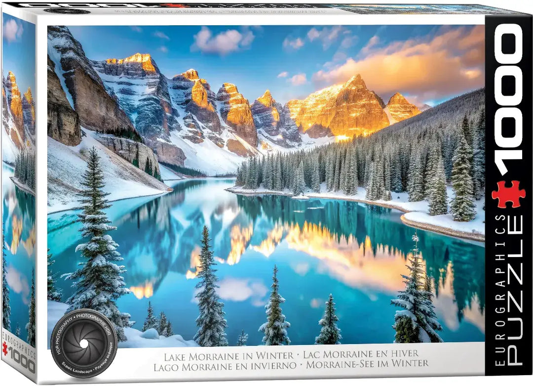 Lake Moraine in Winter Puzzle