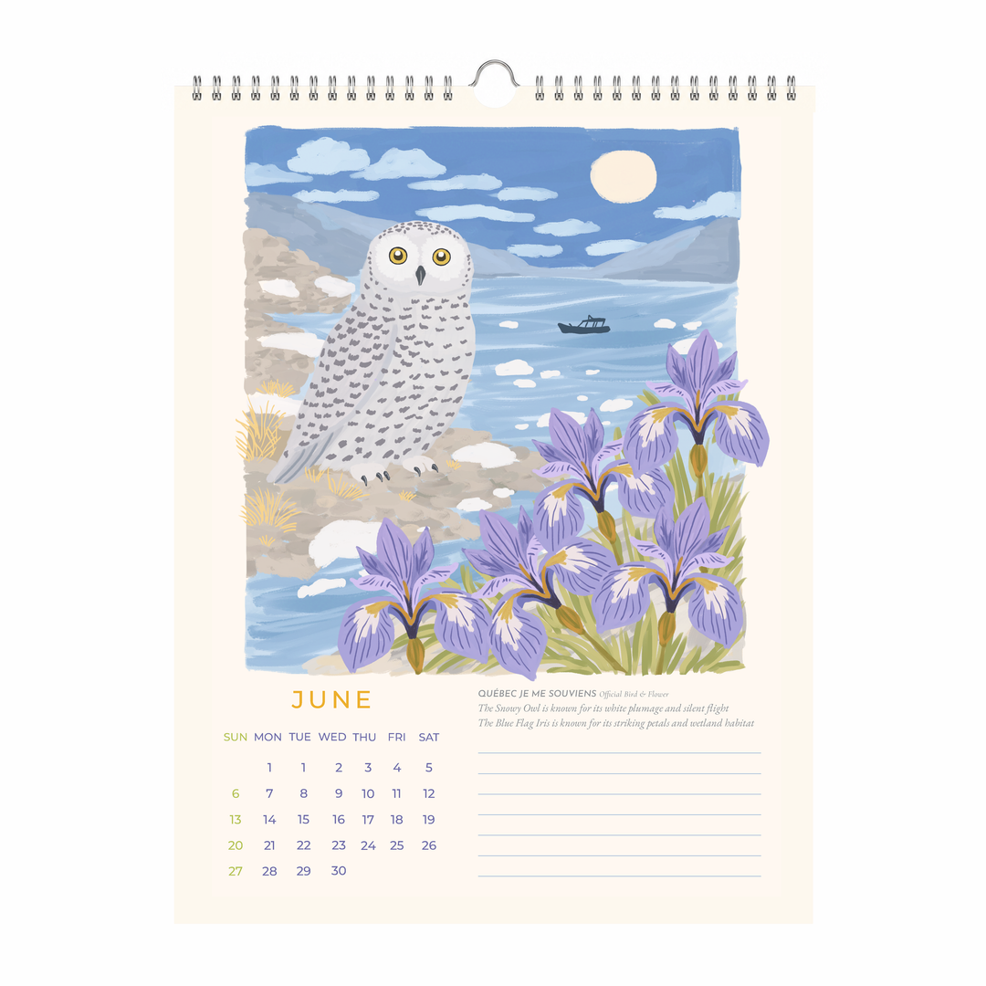 Birds & Blooms of Canada 2027 Wall Calendar