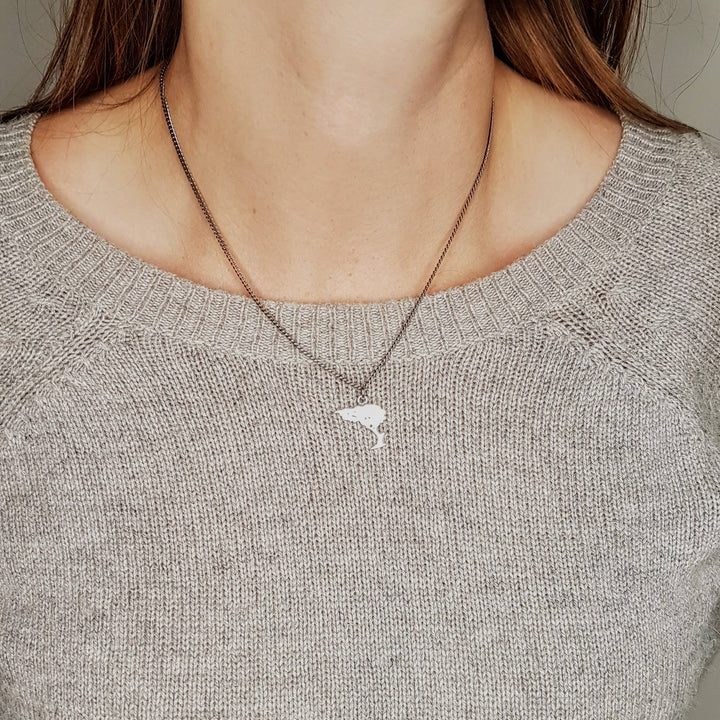 Collier à breloques en forme d'arbre en argent sterling