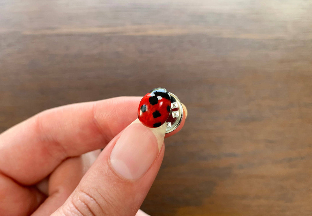 Realistic Ladybird Pin
