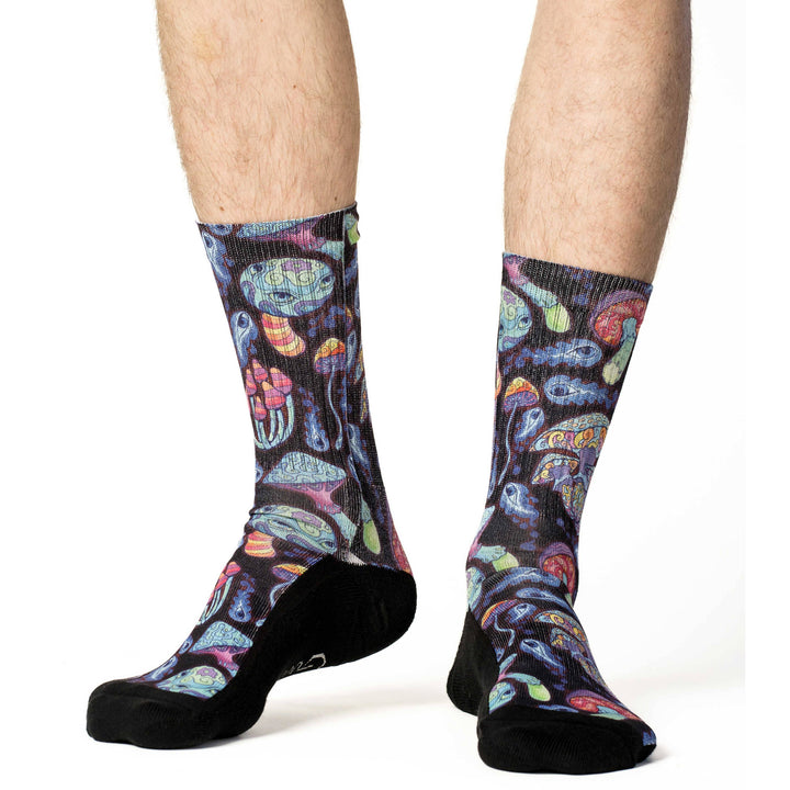Men's Trippy Mushrooms Socks 8-13