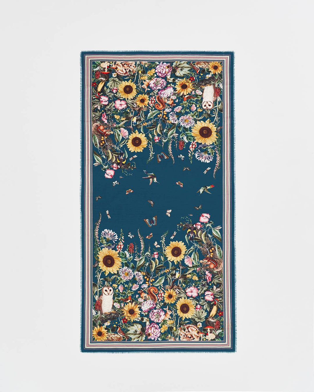 Botanical Green Long Scarf