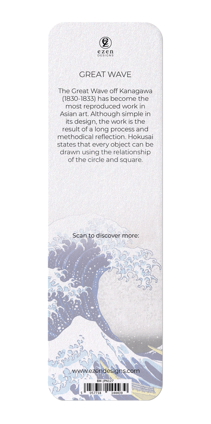 GREAT WAVE: Japanese Bookmark