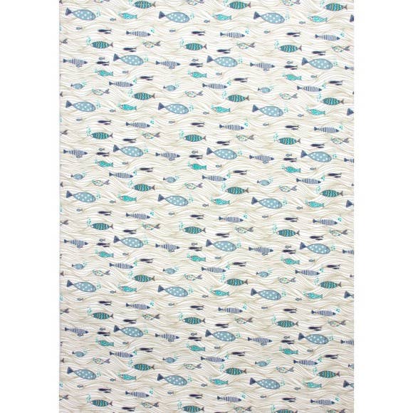 Shoaling Fish Tea Towel, 71x51cm