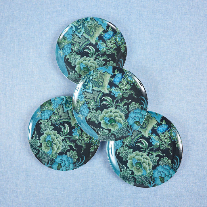 Palampore Blue Dinner Plates Set of Four   